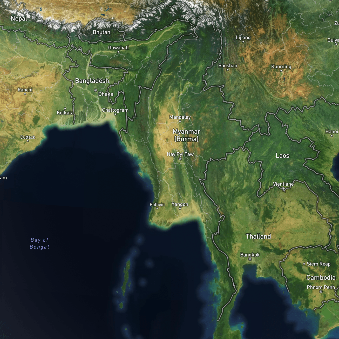 Map of Myanmar